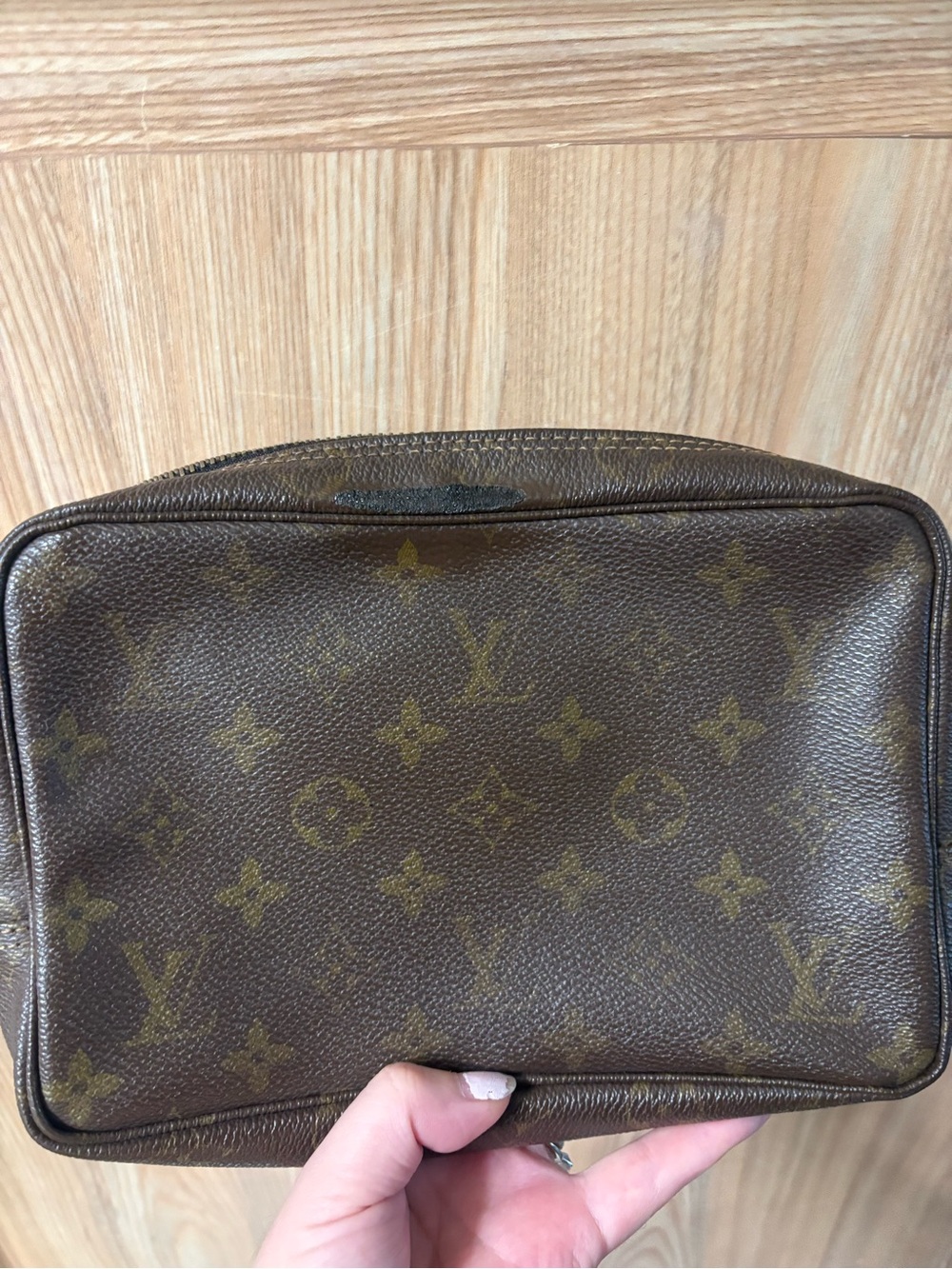 Louis Vuitton Brown Monogram Canvas Cosmetic Pouch